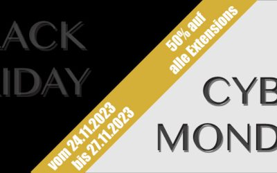 BLACK FRIDAY & CYBER MONDAY SALE – HOLEN SIE SICH UNSERE BESTSELLER ZUM HALBEN PREIS!