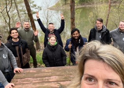 Auftakt Teamevent der clever+zöger gmbh im Thüringer Wald
